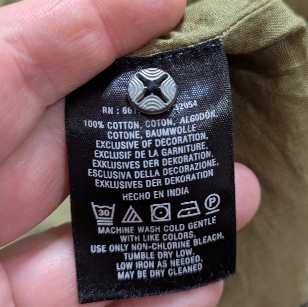 Anthro Postmark Green Black Sleeveless Cotton Ruffle Midi Dress 6 - Picture 10 of 11